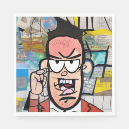 Guardanapo De Papel Cranky Man