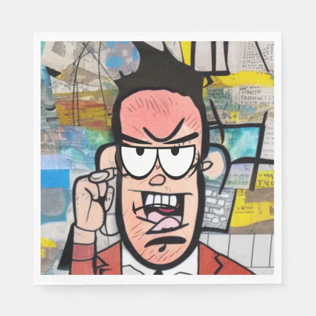 Guardanapo De Papel Cranky Man (Frente)