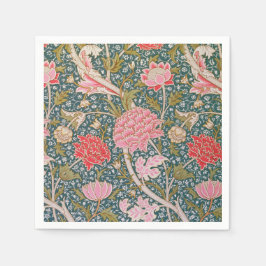 Guardanapo De Papel Cray - Art nouveau floral print by William Morris