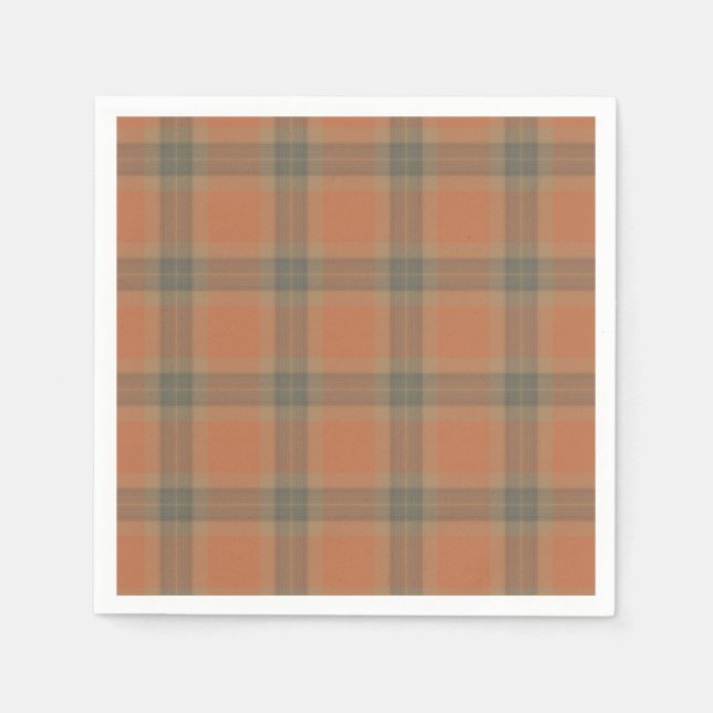 Guardanapo De Papel Cream Tartan Paper Napkins (Frente)