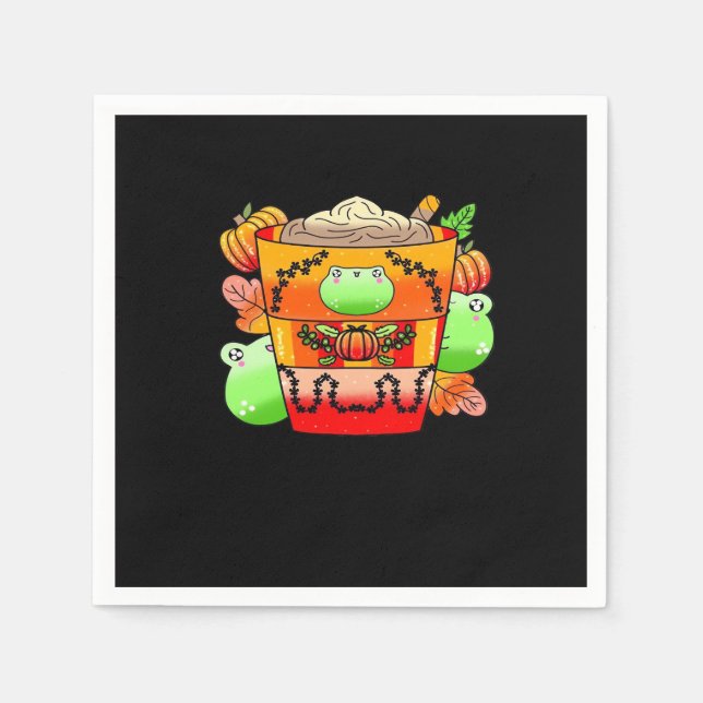 Guardanapo De Papel Creamy Pumpkin Spice Latte Season (Frente)