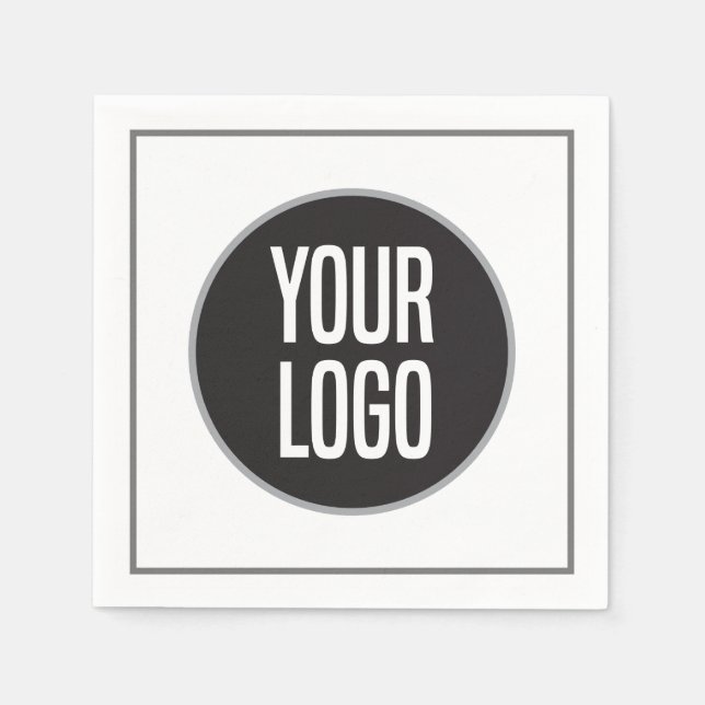 Guardanapo De Papel Create Business Logo Paper Cocktail Napkin (Frente)