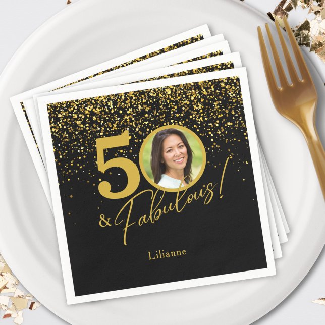 Guardanapo De Papel Create Your Own Fabulous Birthday Photo  (Criador carregado)