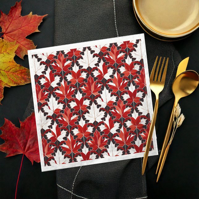 Guardanapo De Papel Creative Canadian Maple Leaf Pattern ID1072 (Criador carregado)