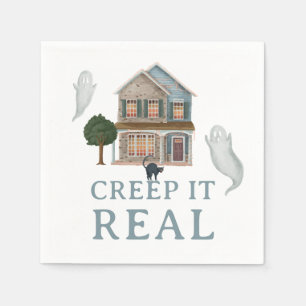Guardanapo De Papel Creep It Real Halloween Casa Assombrada & Fantas