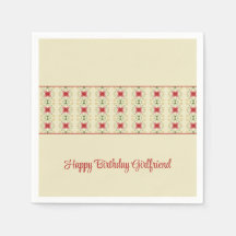 Creme com padrão rosa e verde