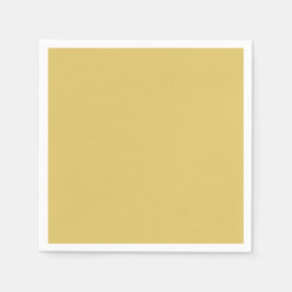 Guardanapo De Papel Creme Cor Sólida Dourada