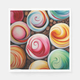 Guardanapo De Papel Cremy Swirls