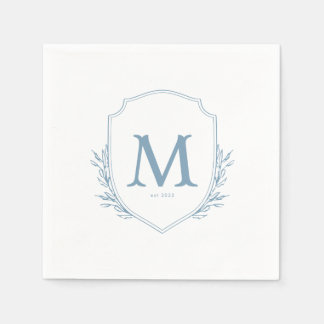 Guardanapo De Papel Crest Blue Wedktail Napkins