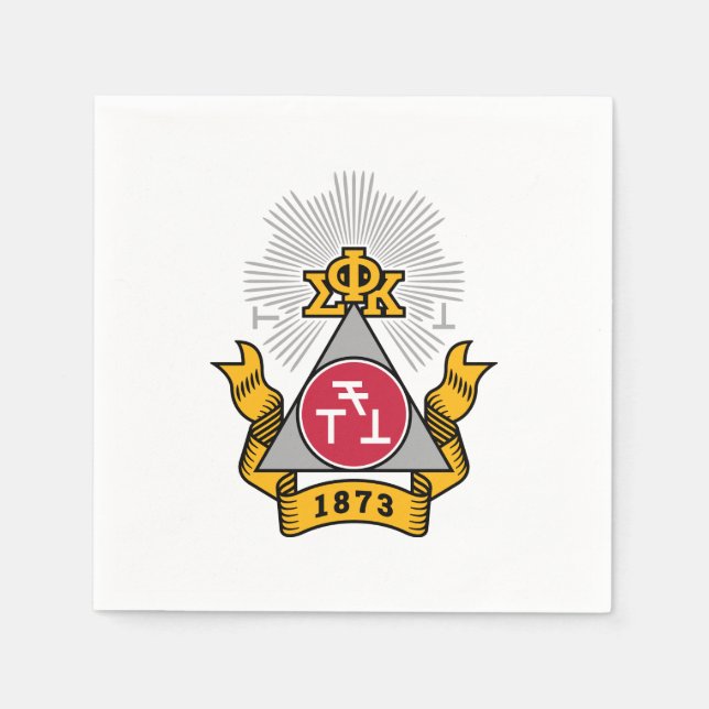 Guardanapo De Papel Crest da Phi Sigma Kappa (Frente)