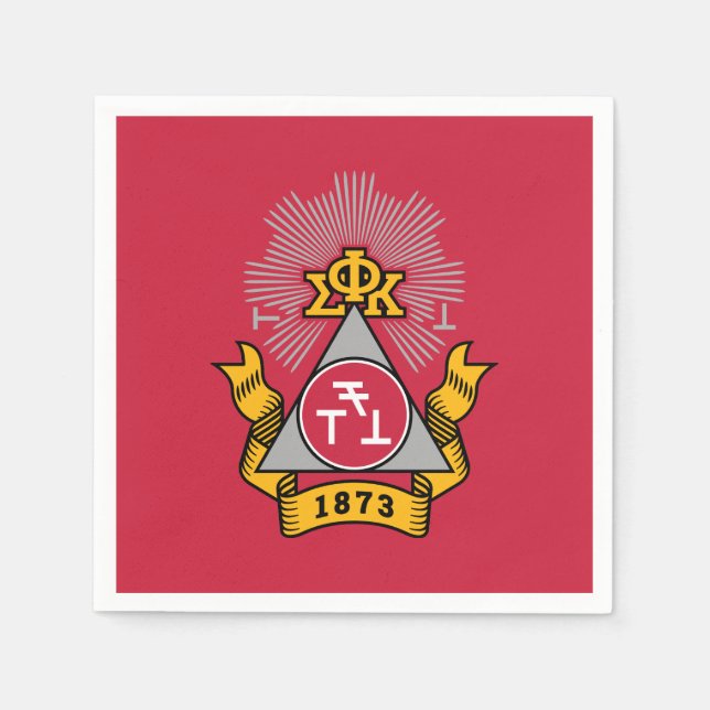 Guardanapo De Papel Crest da Phi Sigma Kappa (Frente)