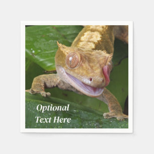 Guardanapo De Papel Crested Gecko Lizard