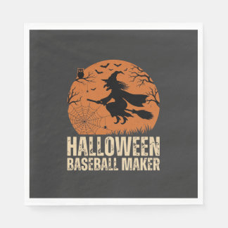 Guardanapo De Papel Criador de Basebol de Halloween Gráfico de Bruxa V