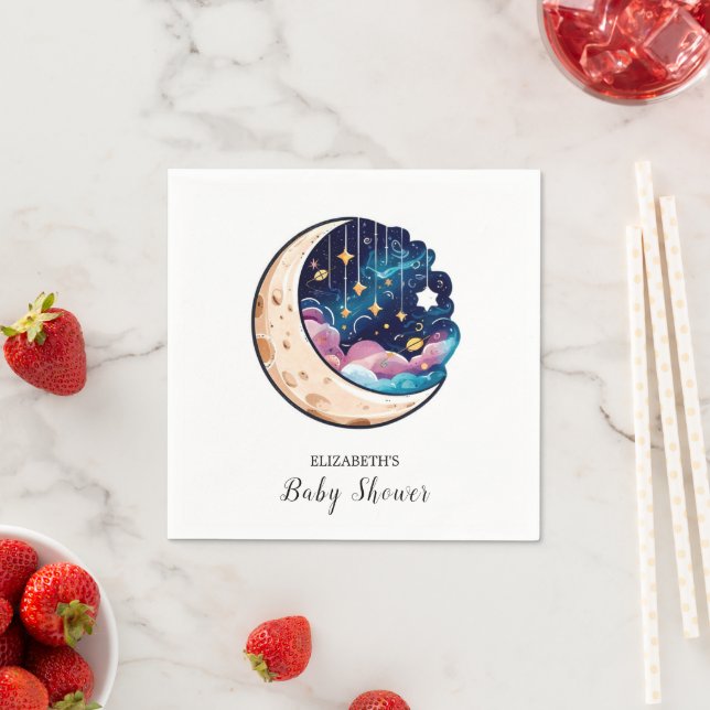 Guardanapo De Papel Crianças brilham Chá de fraldas de estrelas (Insitu)