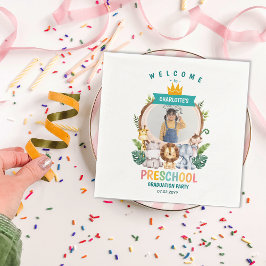Guardanapo De Papel Crianças de Animais: Celebração da Pré-escola