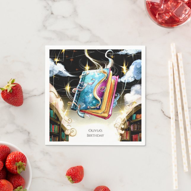 Guardanapo De Papel Crianças de Aquarela Pastel Storybook Aniversário (Insitu)