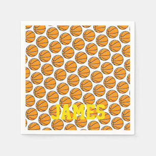 Guardanapo De Papel Crianças de basquetebol Nome personalizado Partido