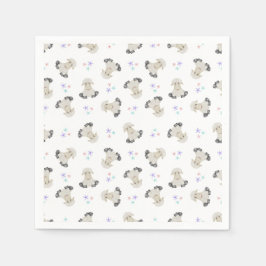 Guardanapo De Papel Crianças de Ovelha Bonitas Fazenda Animais Barnyar