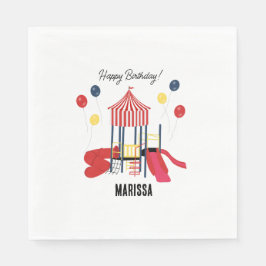 Guardanapo De Papel Crianças de Playground Meninos Meninas Aniversário