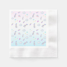 Guardanapo De Papel crianças festas de aniversário do arco-íris de bal