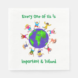 Guardanapo De Papel Crianças importantes e valiosas