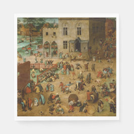 Guardanapo De Papel Crianças Jogando Jogos (Pieter Bruegel, o Velho)