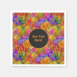 Guardanapo De Papel Crianças malucas divertidas com seu texto de oport