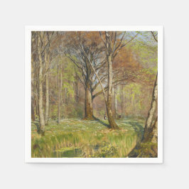 Guardanapo De Papel Crianças na floresta primavera H.A. Brendekilde