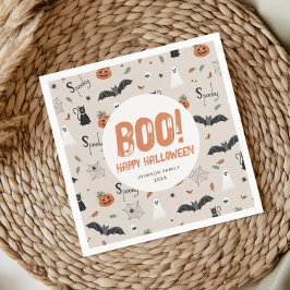 Guardanapo De Papel Crianças Outubro Spooky Halloween Fall Boo