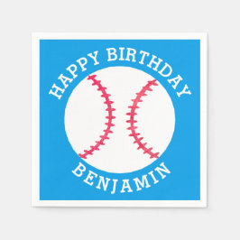 Guardanapo De Papel Crianças Personalizadas Baseball Feliz Aniversário