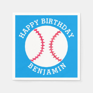 Guardanapo De Papel Crianças Personalizadas Baseball Feliz Aniversário