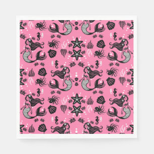Guardanapo De Papel Crianças Sereia Rosa