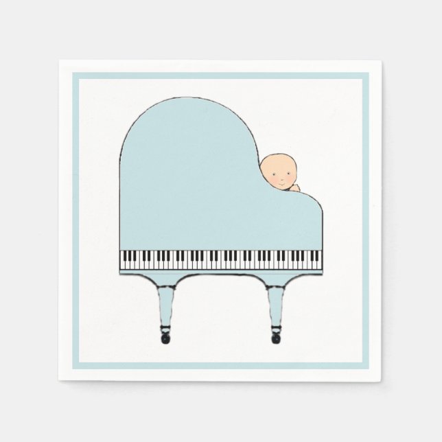 Guardanapo De Papel Criativo Chá de fraldas (Frente)