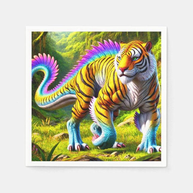 Guardanapo De Papel Criatura do Tigre (Frente)