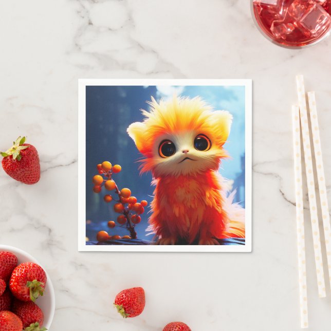 Guardanapo De Papel Criatura Laranja (Insitu)