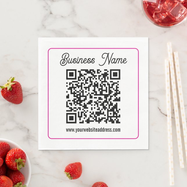 Guardanapo De Papel Crie Instantaneamente um Código QR Escaneável para (Insitu)