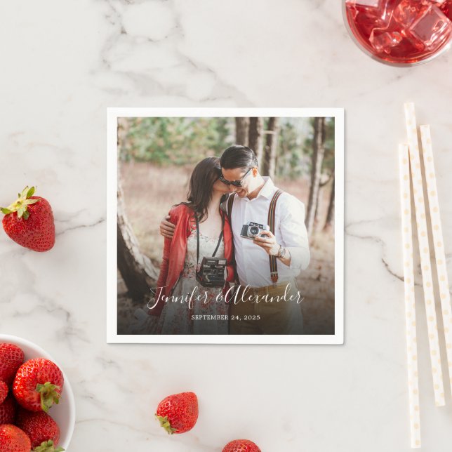 Guardanapo De Papel Crie o seu próprio casamento do país da foto russa (Insitu)