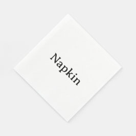 Guardanapo De Papel Crie seu próprio almoço padrão Branco