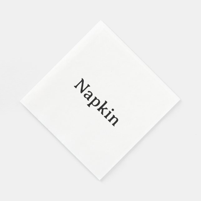 Guardanapo De Papel Crie seu próprio almoço padrão Branco (Quina)
