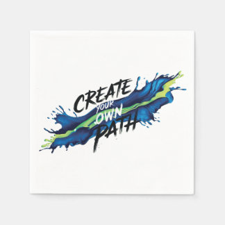 Guardanapo De Papel Crie seu próprio Design Inspiracional Vibrante par