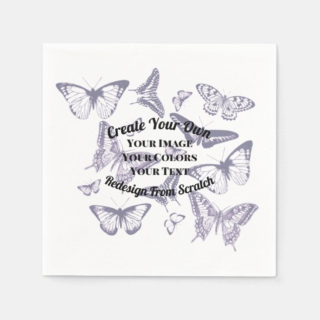 Guardanapo De Papel Crie seu próprio design personalizado (Frente)