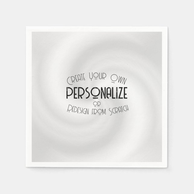 Guardanapo De Papel Crie seu próprio design personalizado (Frente)