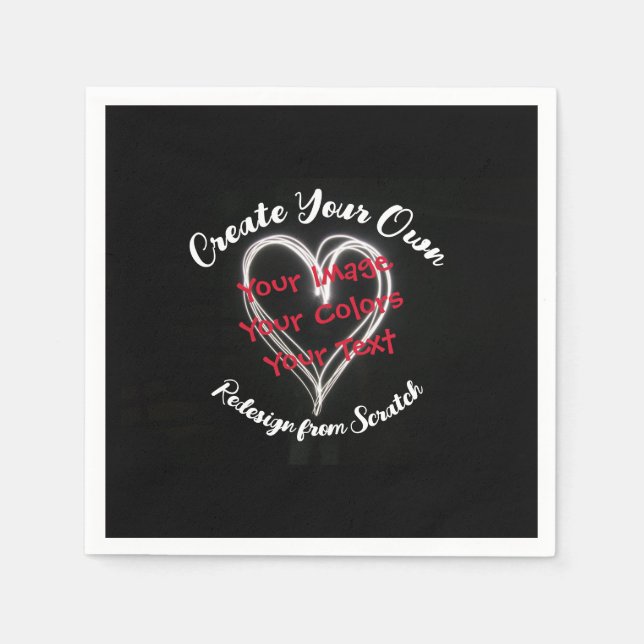 Guardanapo De Papel Crie seu próprio personalizado (Frente)