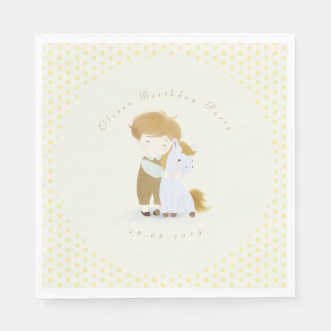 Guardanapo De Papel Crie sua própria Festa de aniversário, Chá de fral (Frente)