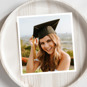Guardanapo De Papel Crie Sua Própria Festa de Formatura com Foto Perso