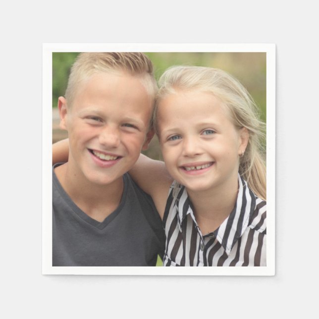 Guardanapo De Papel Crie sua própria foto (Frente)