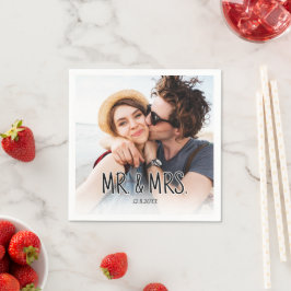 Guardanapo De Papel Crie Sua Própria Foto de Casal Personalizada