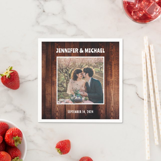 Guardanapo De Papel Crie sua própria noiva fotográfica e casamento nob (Insitu)