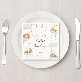 Guardanapo De Papel Criminosos animais Dourados que dormem no céu estr