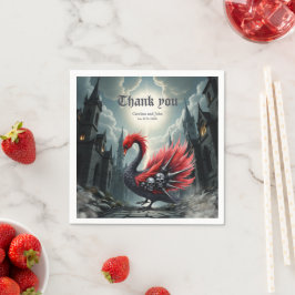 Guardanapo De Papel Crimson Cathedral Swan